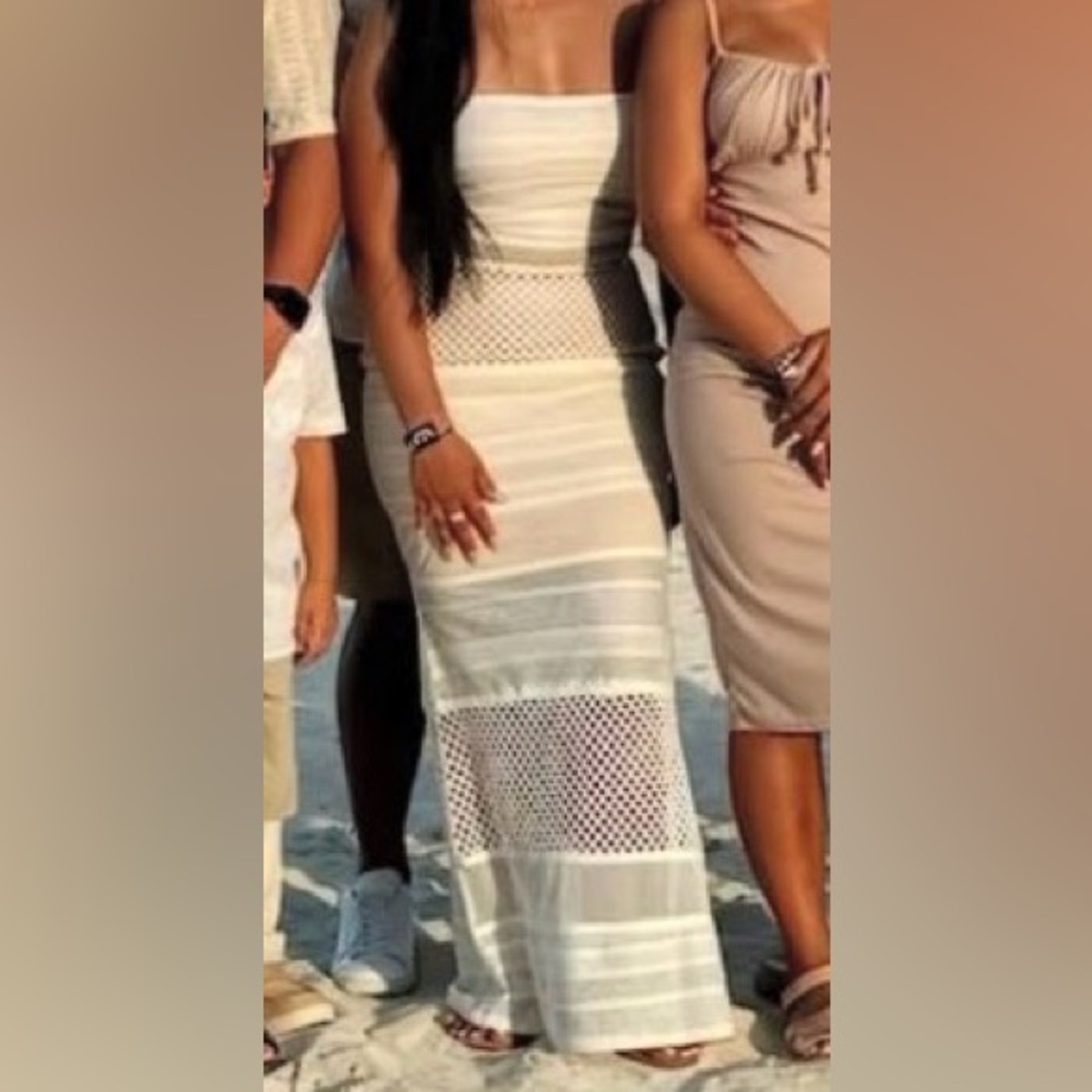 Elegant White Lace Dress
